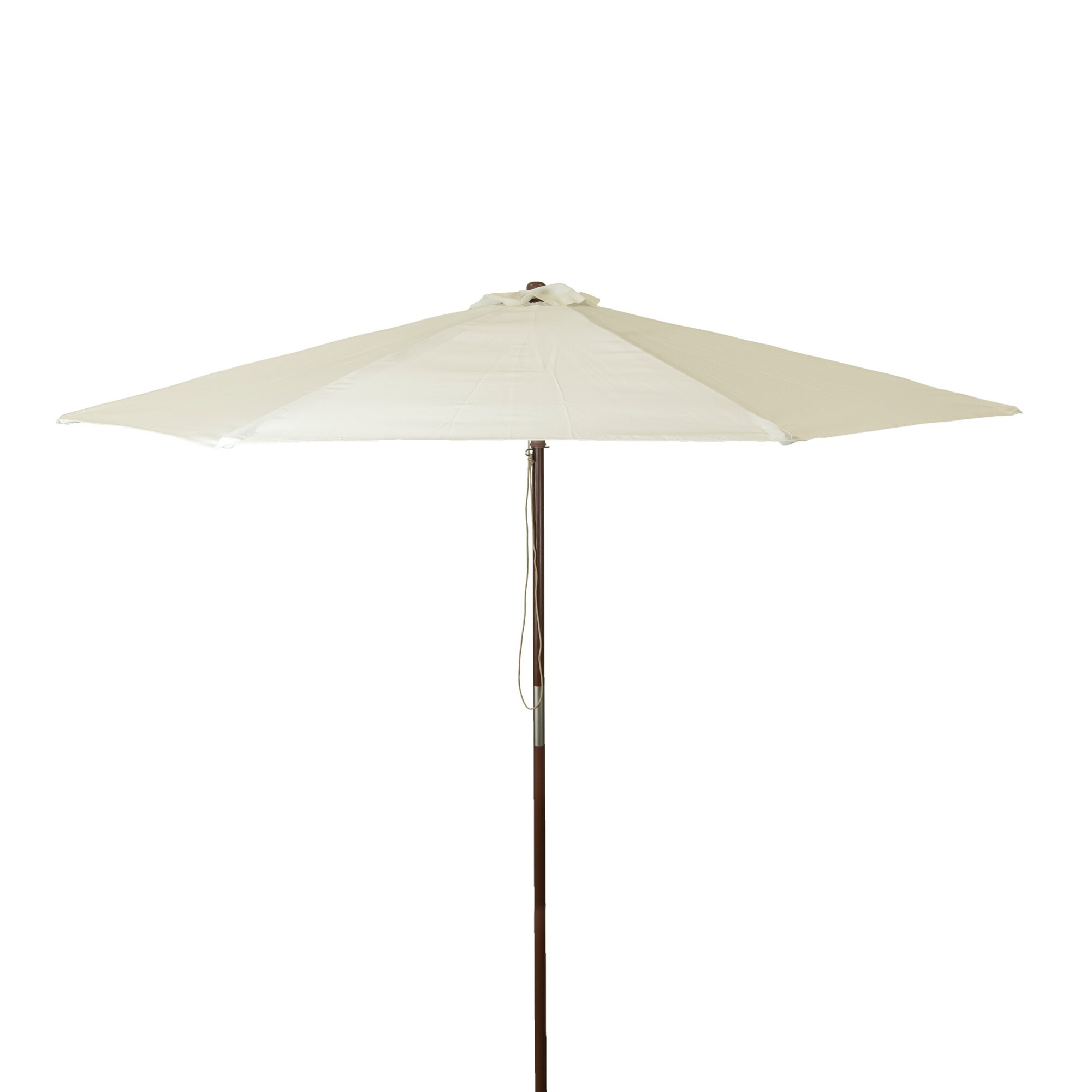 Heininger DestinationGear, Classic Wood 9ft. Market Umbrella in Natural, Shape Octagon, Model# 1131